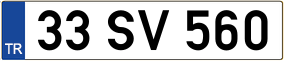 Truck License Plate